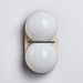 Double Globe Travertine Wall Sconce - Simprolos