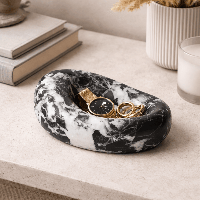 Drift Bowl Marble Tray - Simprolos