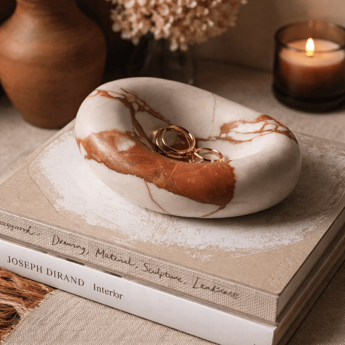 Drift Bowl Marble Tray - Simprolos