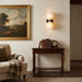Dual Alabaster Ribbed Wall Sconce - Simprolos