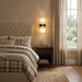 Dual Alabaster Ribbed Wall Sconce - Simprolos