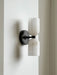 Dual Alabaster Ribbed Wall Sconce - Simprolos