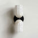 Dual Alabaster Ribbed Wall Sconce - Simprolos