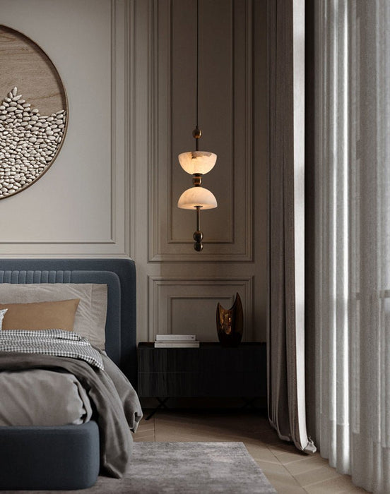 Duo Alabaster Pendant Lamp - Simprolos