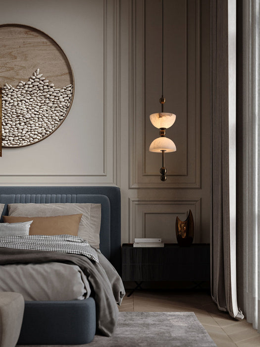 Duo Alabaster Pendant Lamp - Simprolos
