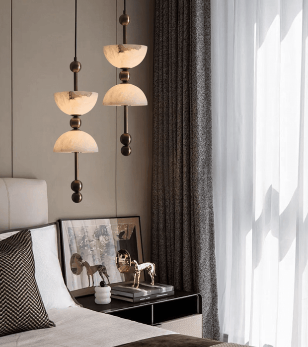 Duo Alabaster Pendant Lamp - Simprolos