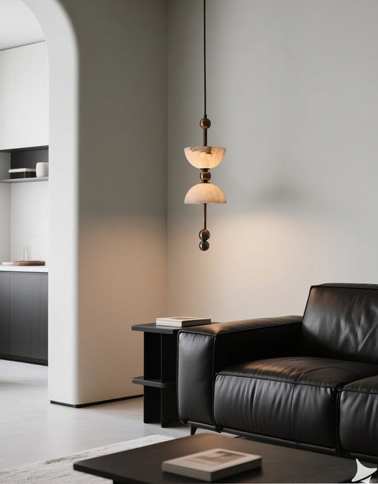 Duo Alabaster Pendant Lamp - Simprolos