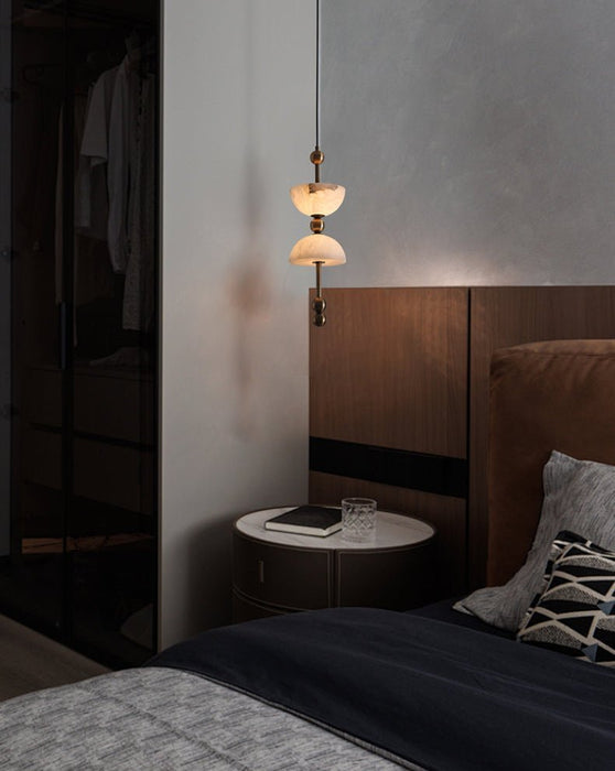 Duo Alabaster Pendant Lamp - Simprolos