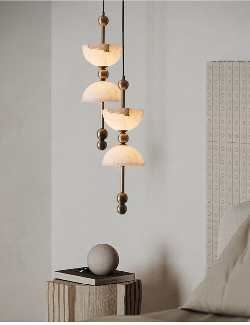 Duo Alabaster Pendant Lamp - Simprolos