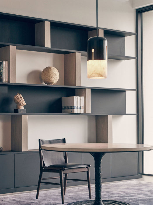 Duotone Capsule Alabaster Pendant Lamp - Simprolos