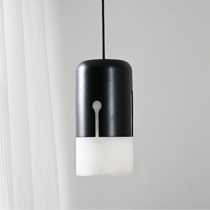 Duotone Capsule Alabaster Pendant Lamp - Simprolos
