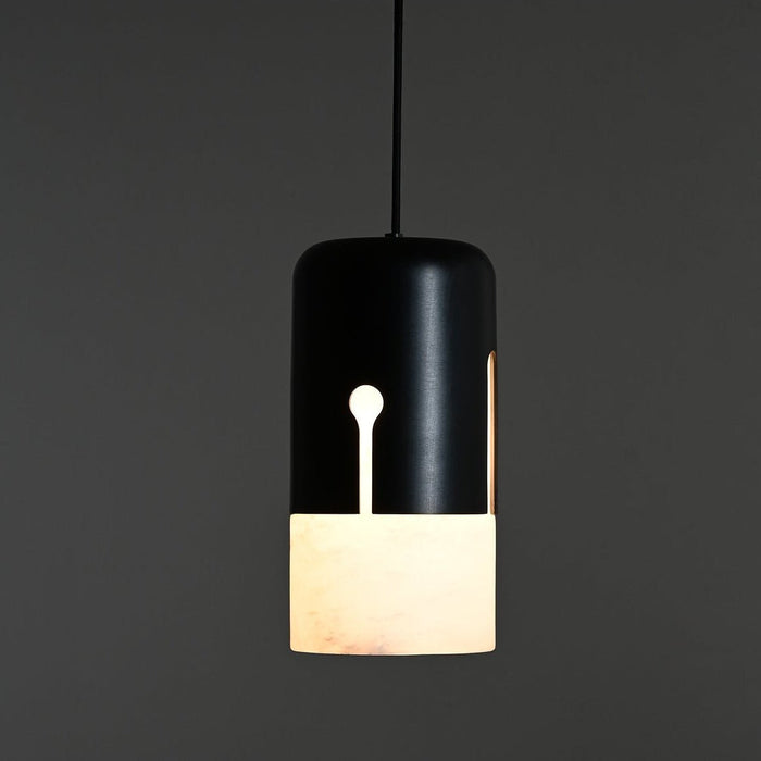 Duotone Capsule Alabaster Pendant Lamp - Simprolos