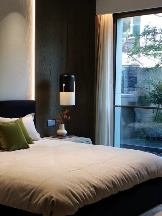 Duotone Capsule Alabaster Pendant Lamp - Simprolos