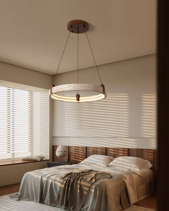 Celestial Orbit Travertine Chandelier Simprolos