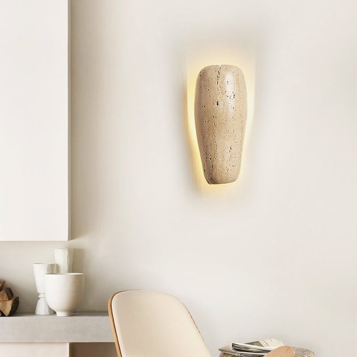 Earthy Stone Wall Sconce - Simprolos