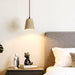 Earthy Travertine Cone Pendant Light - Simprolos