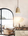 Earthy Travertine Cone Pendant Light - Simprolos