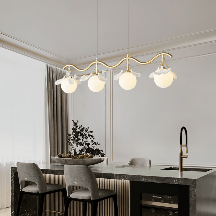 Gingko Orb Chandelier Simprolos