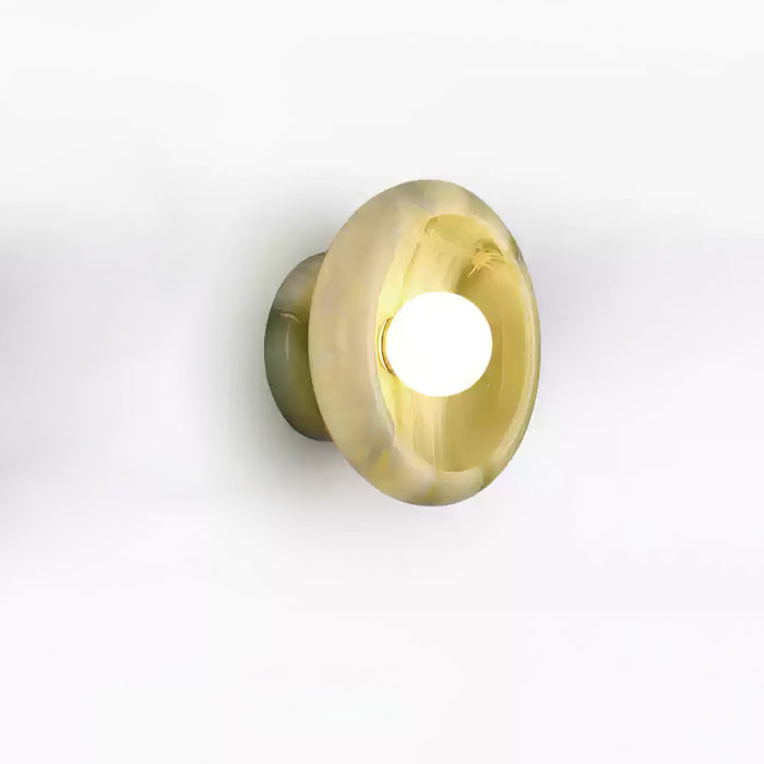 Eclipse Jade Alabaster Wall Sconce - Simprolos