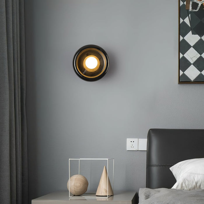 Eclipse Jade Alabaster Wall Sconce - Simprolos