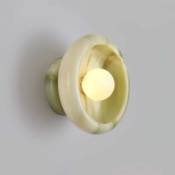 Eclipse Jade Alabaster Wall Sconce - Simprolos