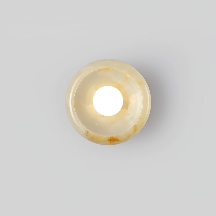 Eclipse Jade Alabaster Wall Sconce - Simprolos