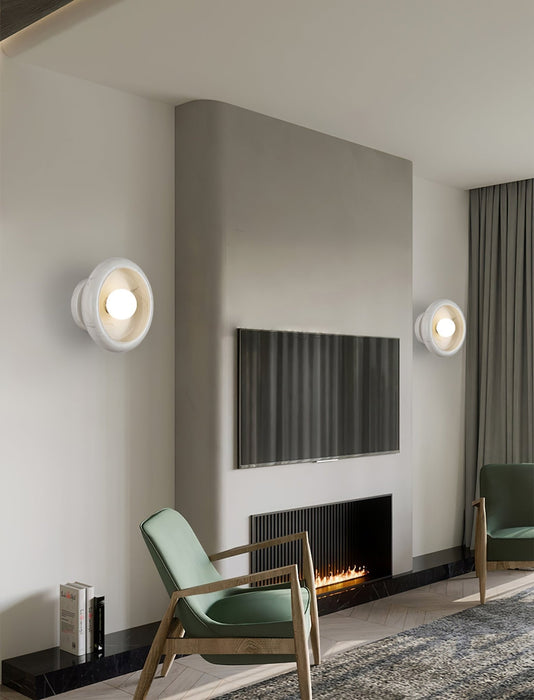 Eclipse Jade Alabaster Wall Sconce - Simprolos