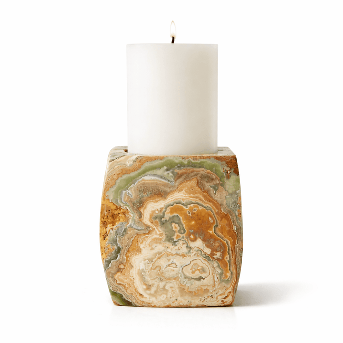 Elara Agate Candle Holder - Simprolos