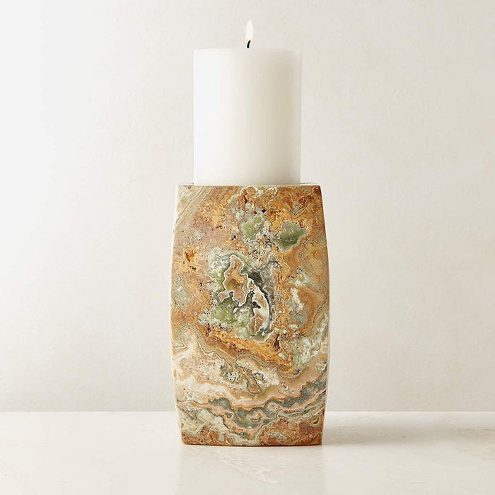 Elara Agate Candle Holder - Simprolos