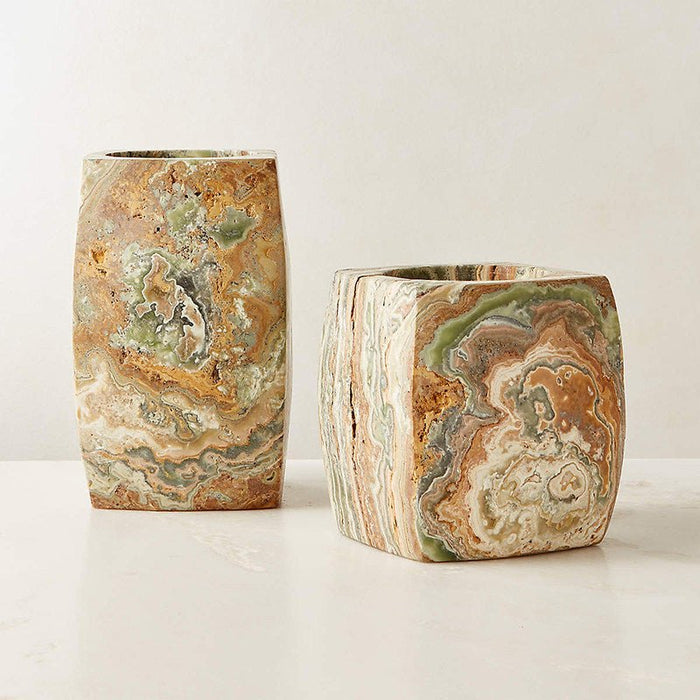 Elara Agate Candle Holder - Simprolos