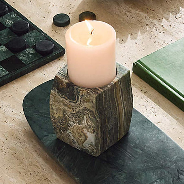 Elara Agate Candle Holder - Simprolos