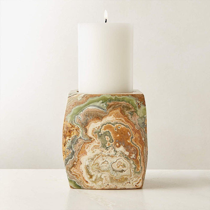 Elara Agate Candle Holder - Simprolos