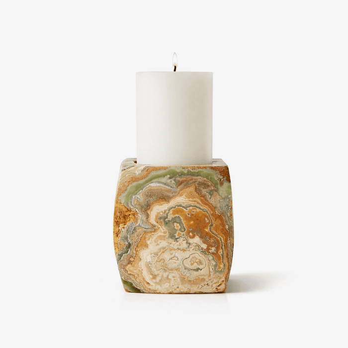 Elara Agate Candle Holder - Simprolos