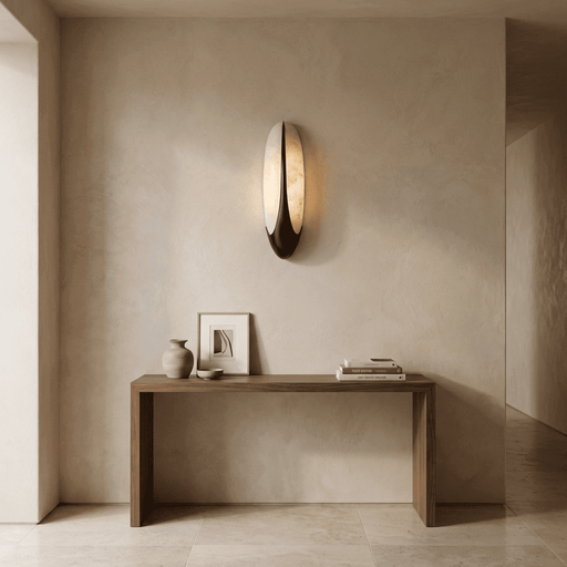 Elara Alabaster Wall Light - Simprolos