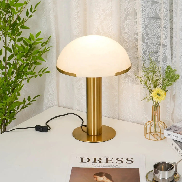 Elegance Alabaster Table Lamp - Simprolos