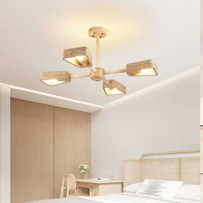 Elementa Travertone Chandelier - Simprolos