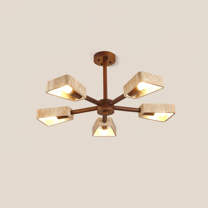 Elementa Travertone Chandelier - Simprolos