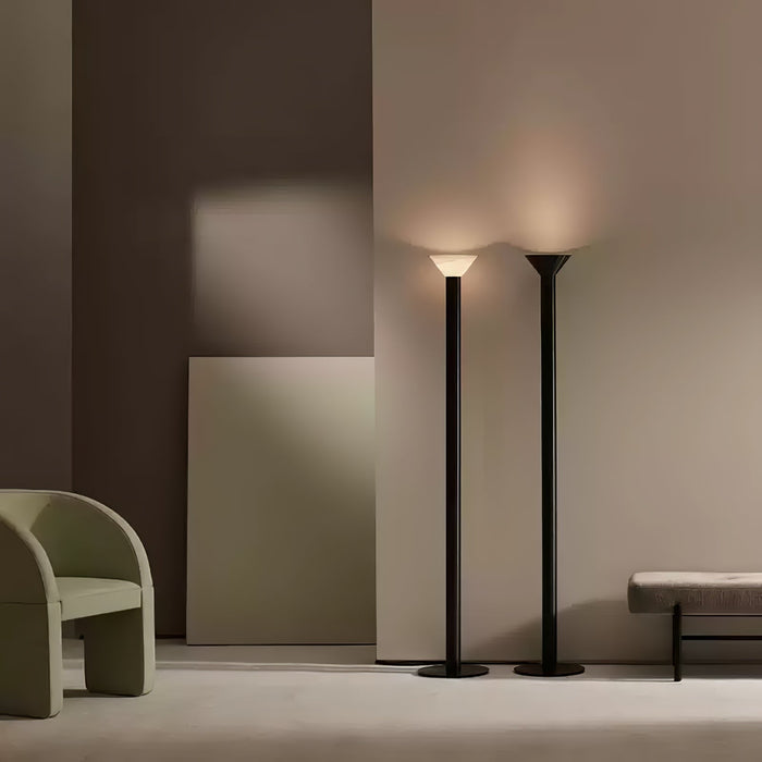 Elena Torchere Alabaster Floor Lamp - Simprolos
