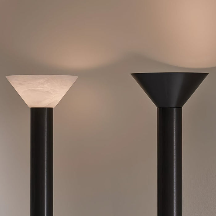 Elena Torchere Alabaster Floor Lamp - Simprolos