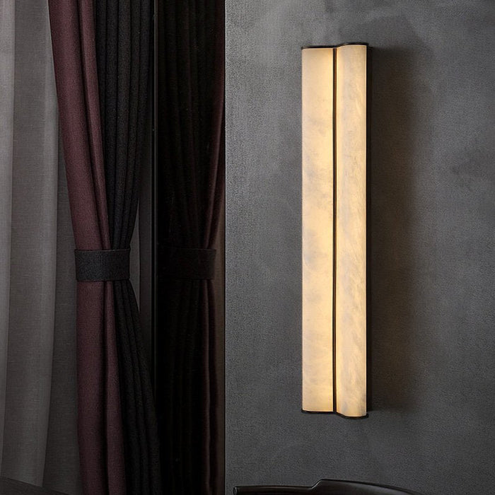 Elion Twin Alabaster Wall Light - Simprolos