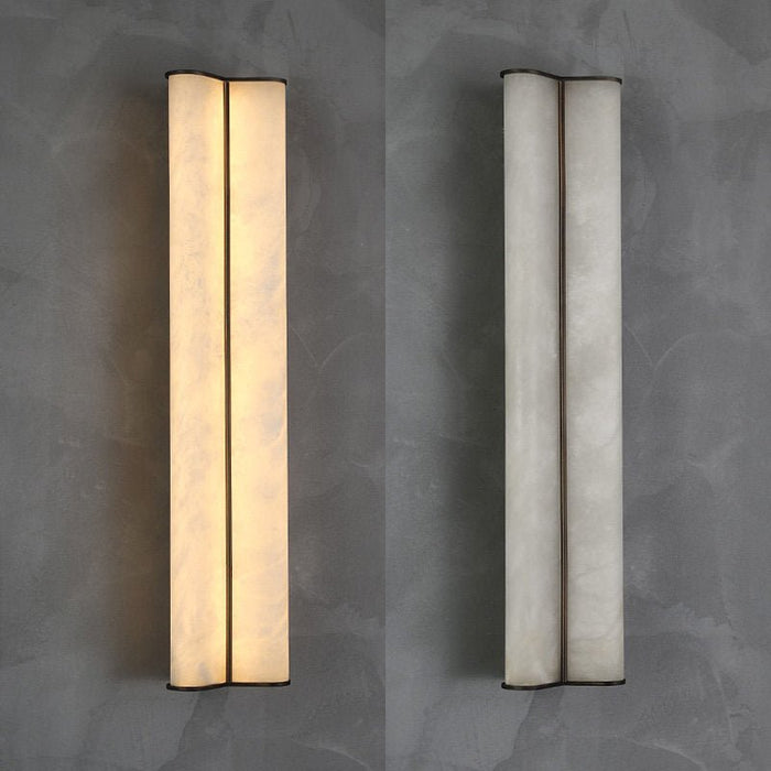 Elion Twin Alabaster Wall Light - Simprolos