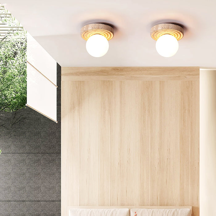 Elira Travertine Ceiling Light - Simprolos