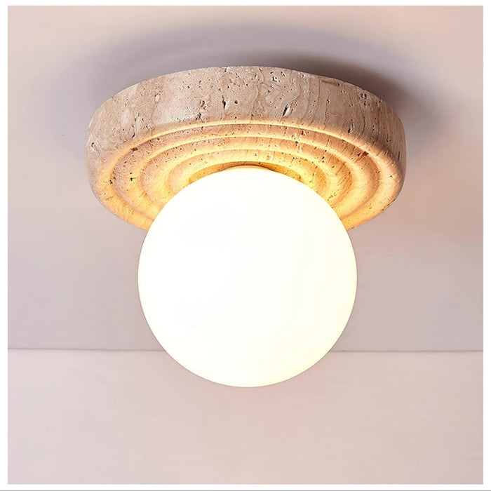 Elira Travertine Ceiling Light - Simprolos