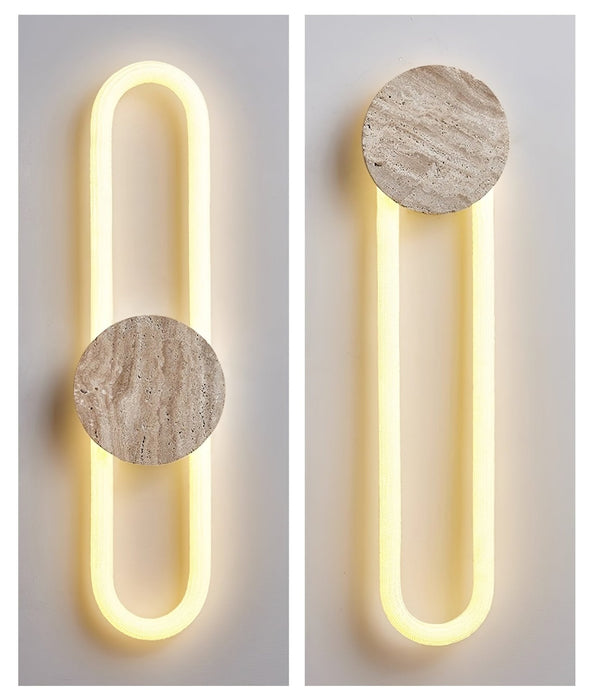 Eloen Travertine Wall Light - Simprolos