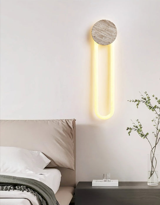 Eloen Travertine Wall Light - Simprolos