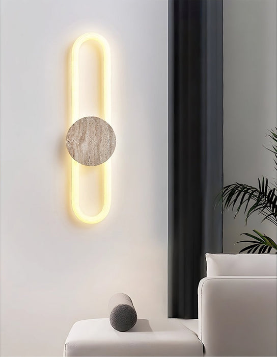 Eloen Travertine Wall Light - Simprolos