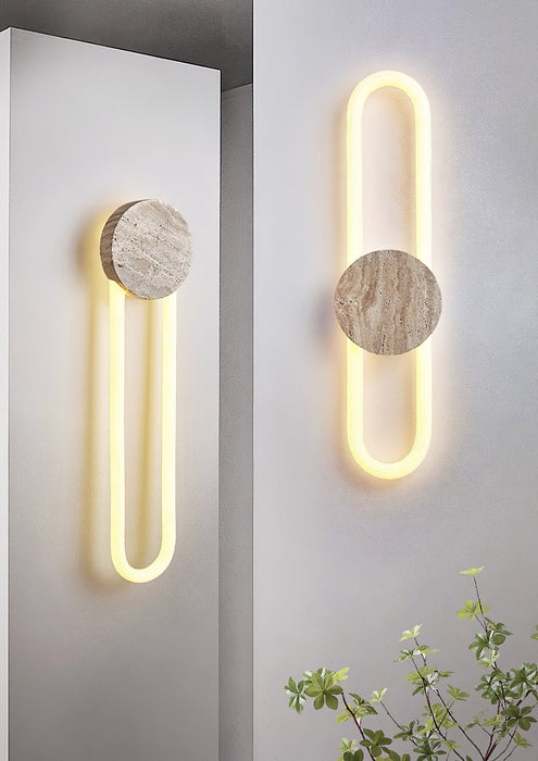 Eloen Travertine Wall Light - Simprolos