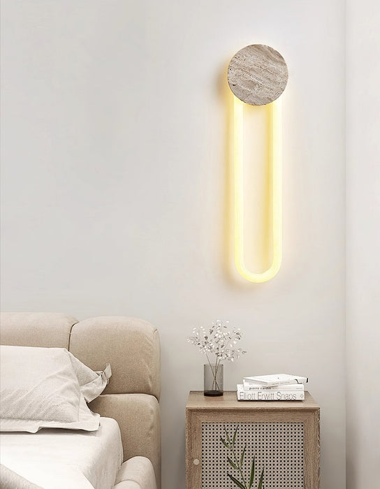 Eloen Travertine Wall Light - Simprolos