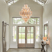 Eloria Glass Diamond Chandelier - Simprolos