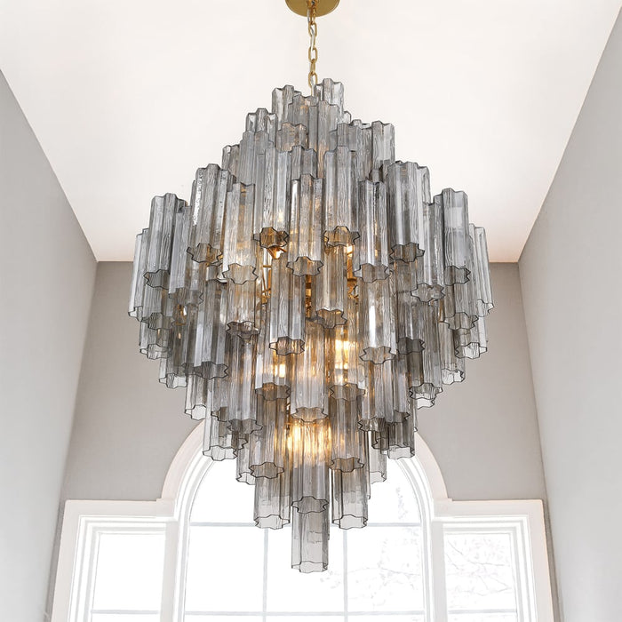 Eloria Glass Diamond Chandelier - Simprolos
